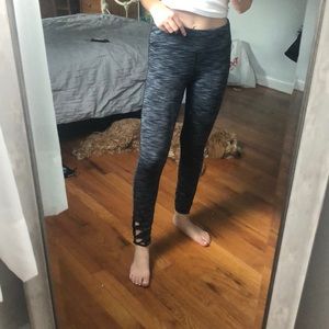 dark grey athletic leggings